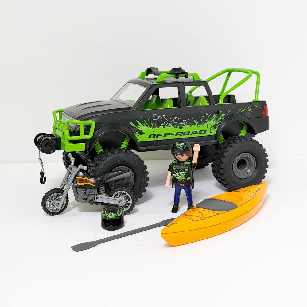 Playmobil Weekend Warrior Playset 70460 4x4 Off-Road Truck Kayak Bike
